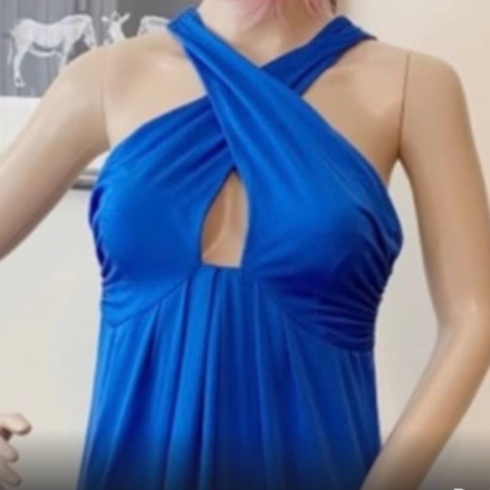 Vintage DVF blue Tonga  dress size 6
